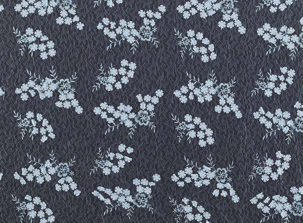 VANIA EMBROIDERED SOUTACHE FLORAL LACE  | 24274  - Zelouf Fabrics