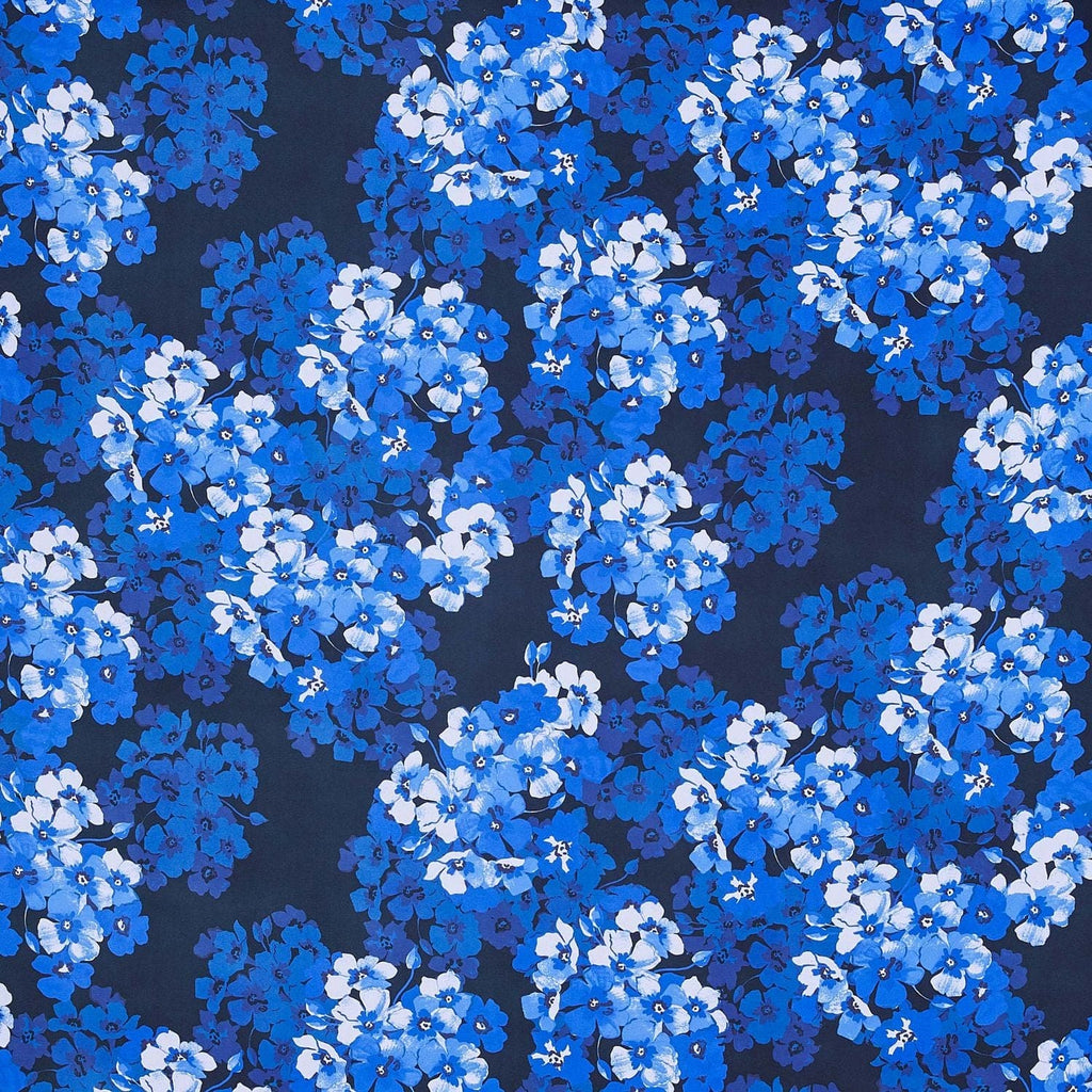 ROYAL COMBO | 24317-4765DP - GOODNIGHT FLORAL PRINT MIKADO - Zelouf Fabrics