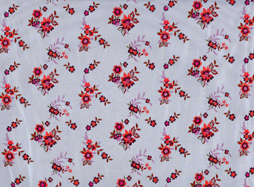 ZURI FLORAL EMBROIDERY ON STRIPED WOVEN  | 24321  - Zelouf Fabrics