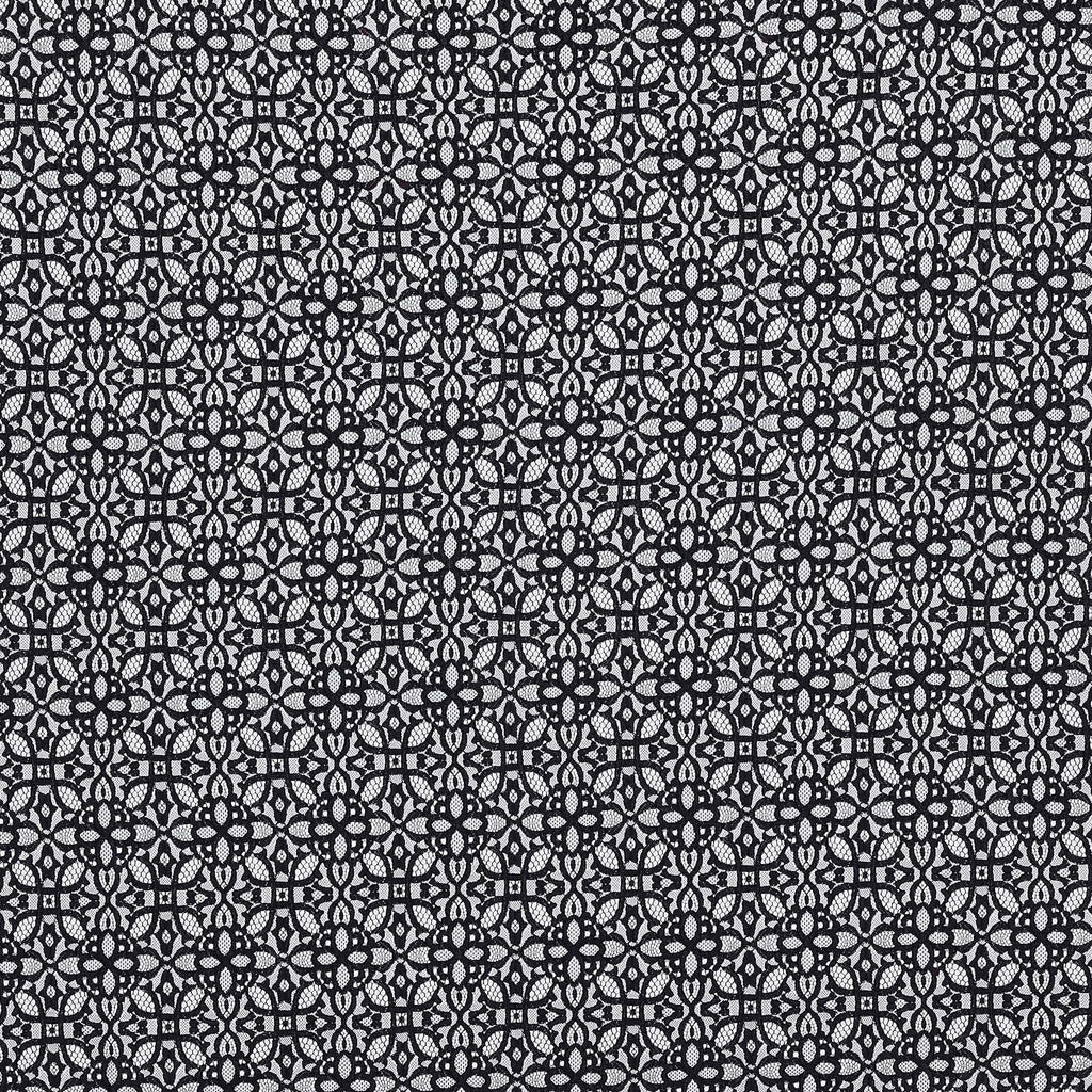 BLACK | 24360 - BELOVED FLORAL LACE - Zelouf Fabric