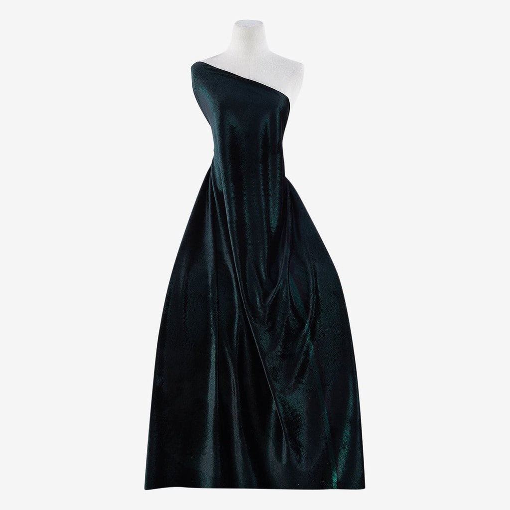 BLACK/GREEN | 24364 - REECE VELVET FOIL - Zelouf Fabric