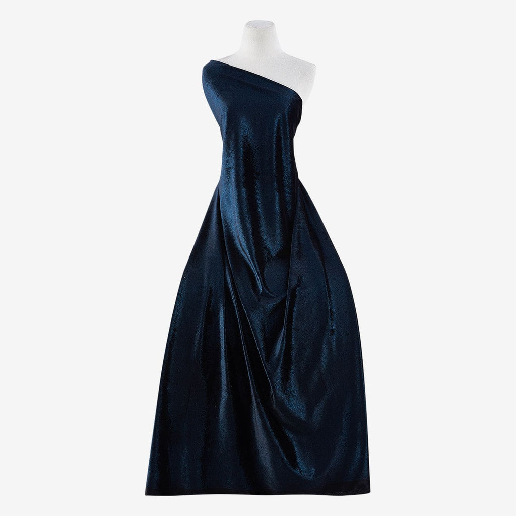 BLACK/TEAL | 24364 - REECE VELVET FOIL - Zelouf Fabric