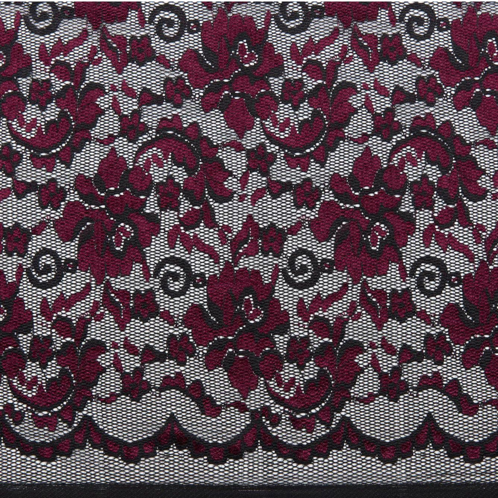 MAJESTIC WINE | 24383-MULTI RED - FLOTUS FLOWER LACE - Zelouf Fabrics