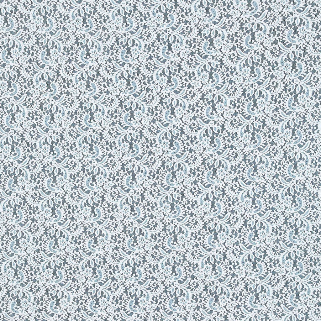 SEAFOAM MIST | 24396-FOIL - DALLI FLORAL LACE W/FOIL - Zelouf Fabrics