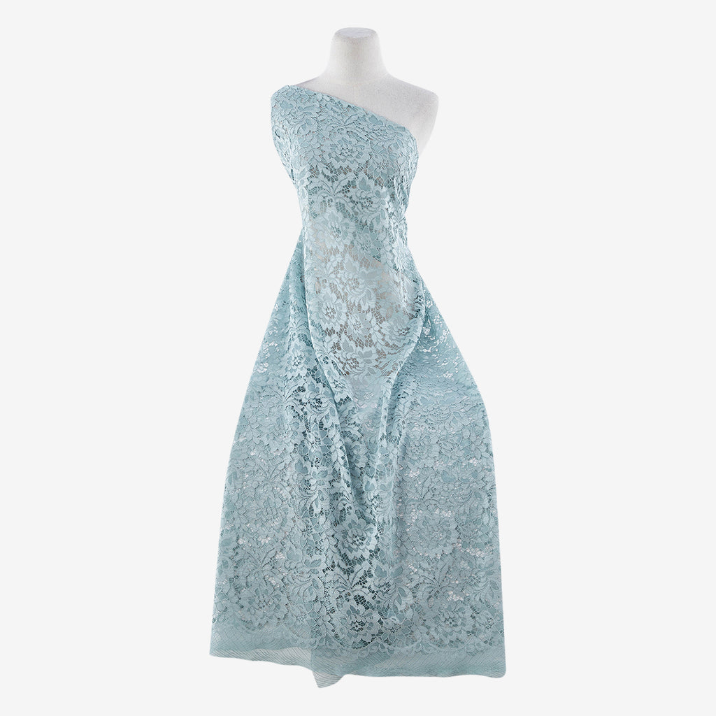 MIN FLORAL LACE  | 24424 SEAGLASS - Zelouf Fabrics