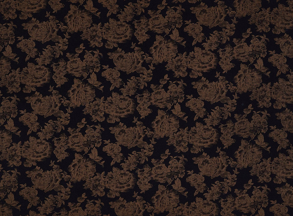 BLACK | 24467 - JACKSON FLOWER WOVEN - Zelouf Fabrics