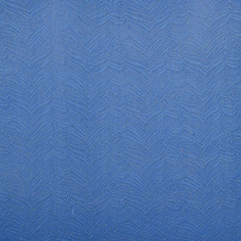 ELEGANT RIVER | 24501-BLUE - COCO KNIT JACQUARD GLITTER - Zelouf Fabrics