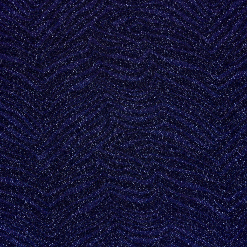 MAJESTIC NAVY | 24501-BLUE - COCO KNIT JACQUARD GLITTER - Zelouf Fabrics