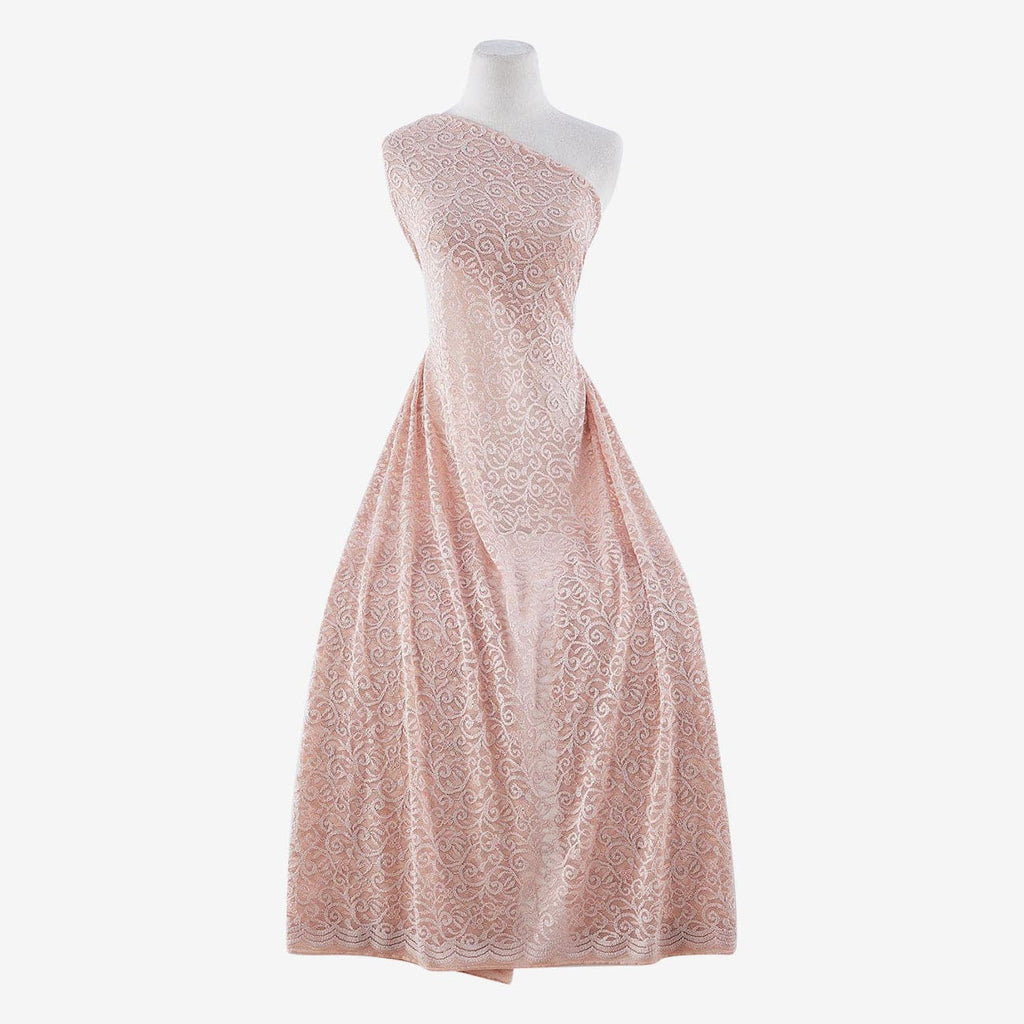 BLUSH SHADOW | 24513 - COCO NIGHT EMBROIDERY GLITTER - Zelouf Fabric