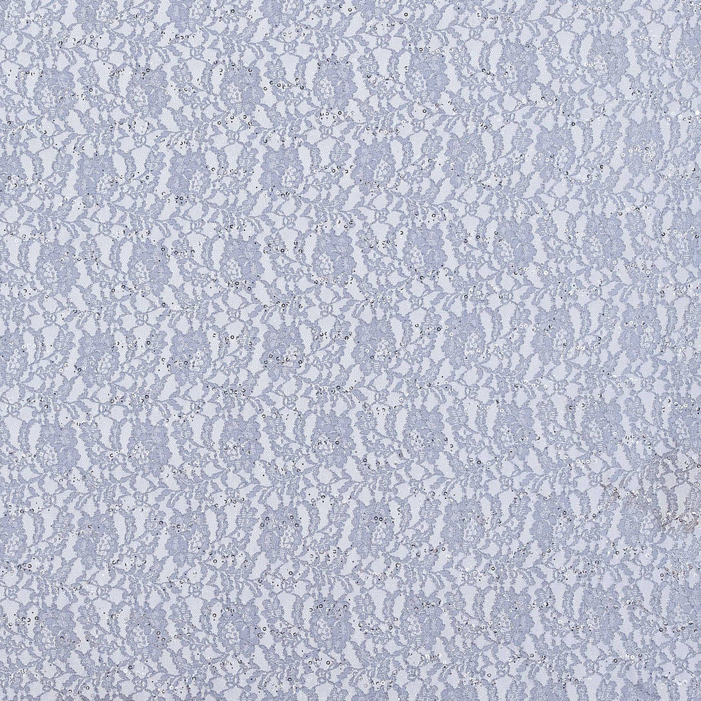 LACE SCALLOP WITH GLITTER/TRANS  | 24533 STEEL MIST - Zelouf Fabrics