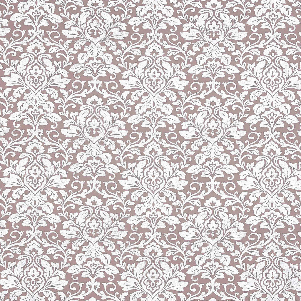 TAUPE/SILVER | 24554 - COCO SCUBA CREPE FOIL PRINT - Zelouf Fabric