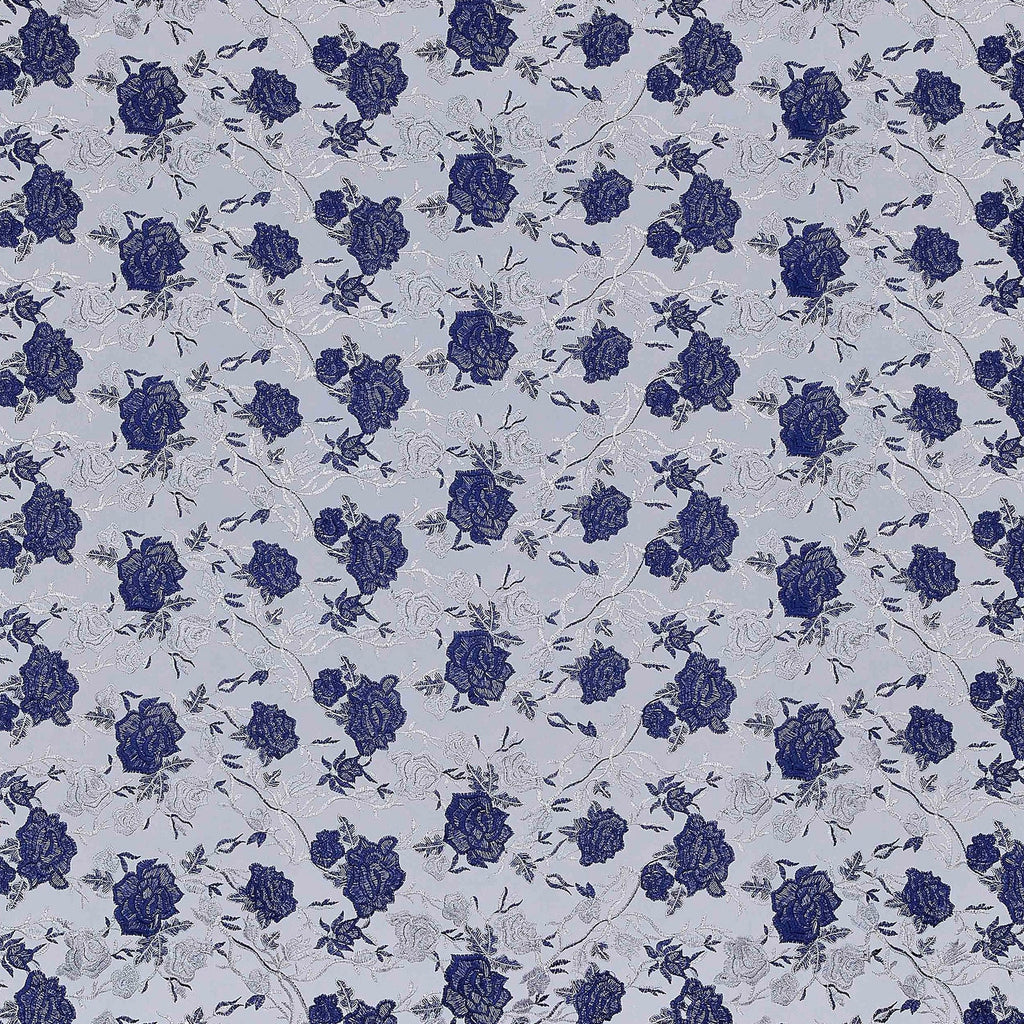 COCO LACE EMBROIDERY FLOWER  | 24564 MAJESTIC NAVY - Zelouf Fabrics