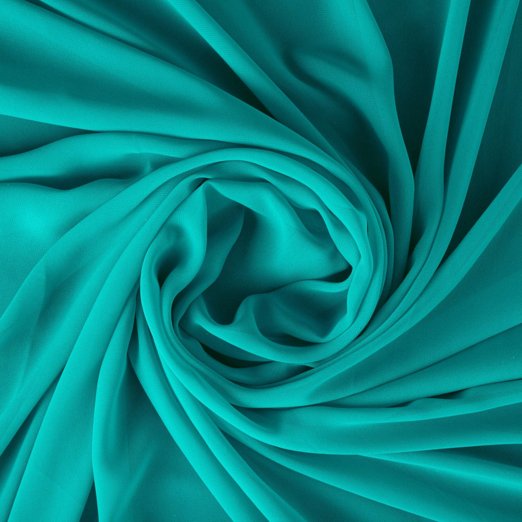 AQUA MARBLE | 3333-BLUE - CHINESE HIGH MULTI CHIFFON - Zelouf Fabrics