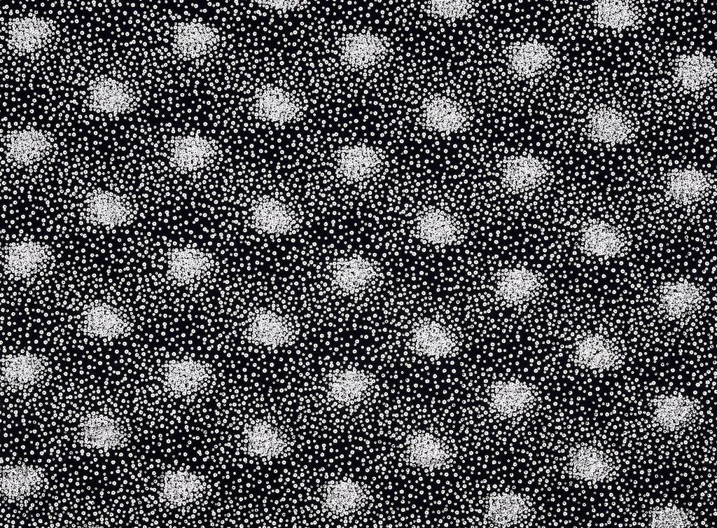 BLACK | 24629 - COCO STARBURST VELVET SILVER - Zelouf Fabrics