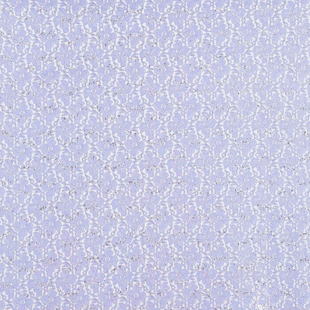 LACE SCALLOP CUT TRANS GLITTER  | 24662 LILAC MIST - Zelouf Fabrics
