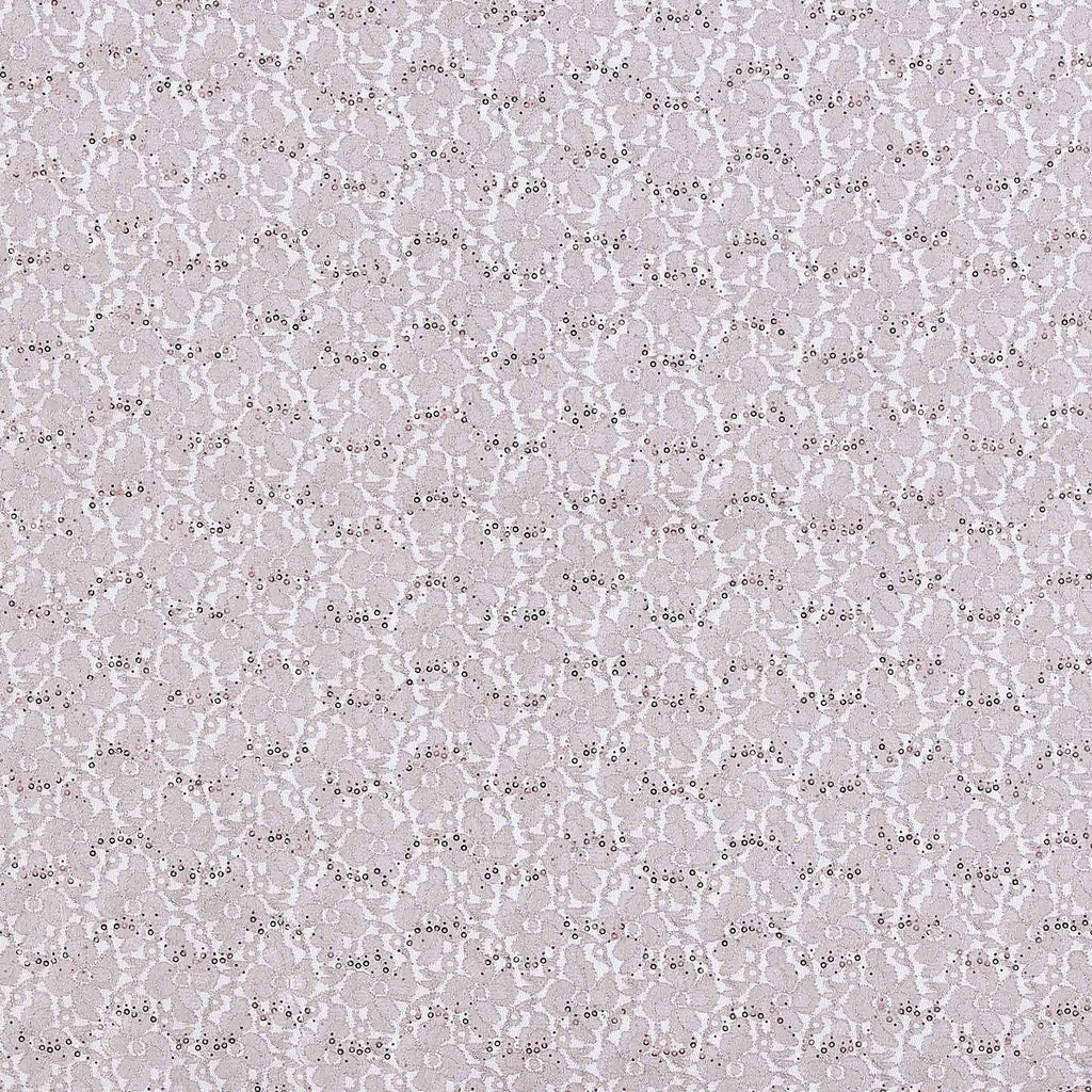 MOCHA MIST | 24662 - LACE SCALLOP CUT TRANS GLITTER - Zelouf Fabric