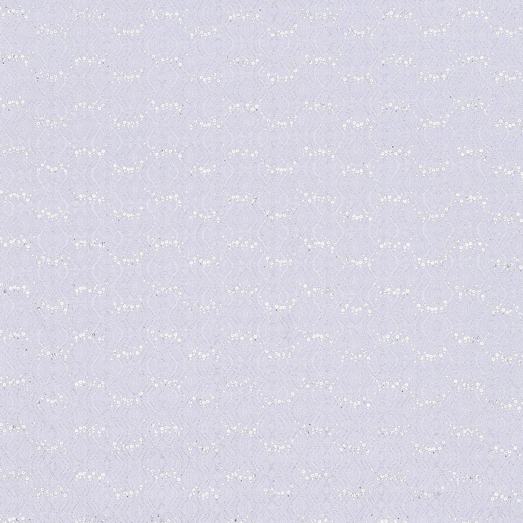 MOON MIST | 24662 - LACE SCALLOP CUT TRANS GLITTER - Zelouf Fabric