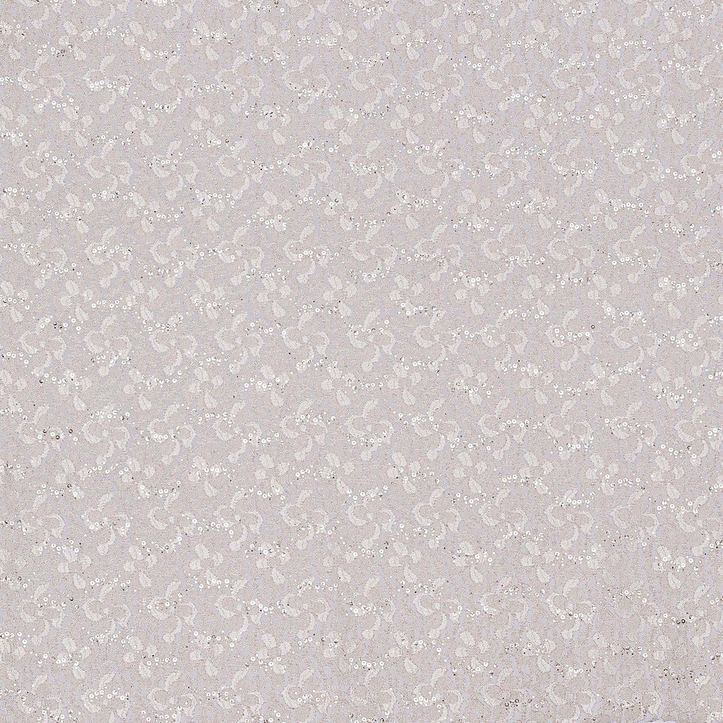 LACE SCALLOP CUT TRANS GLITTER  | 24662 SAND MIST - Zelouf Fabrics