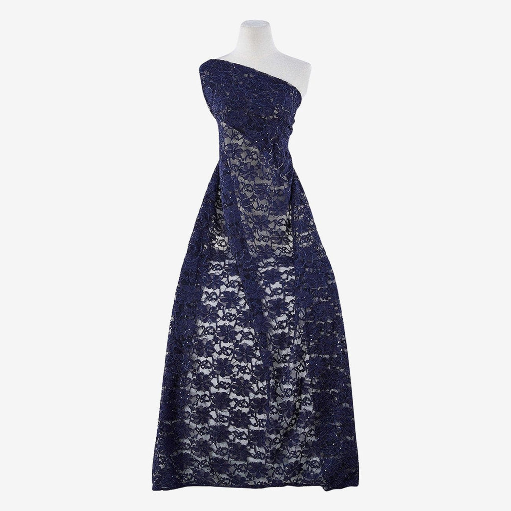 NAVY BLISS | 24692-SEQUINS-BLUE - LAURIE LACE SEQUINS - Zelouf Fabrics