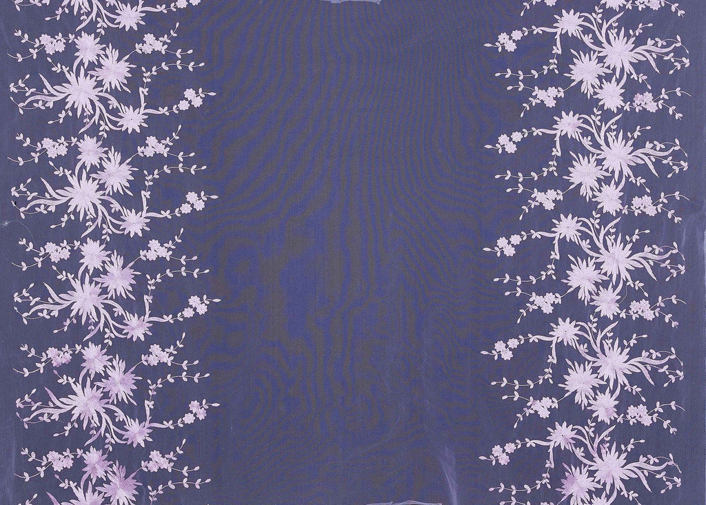 DAISY EMBROIDERY MESH  | 24693 LAVENDER BLISS - Zelouf Fabrics