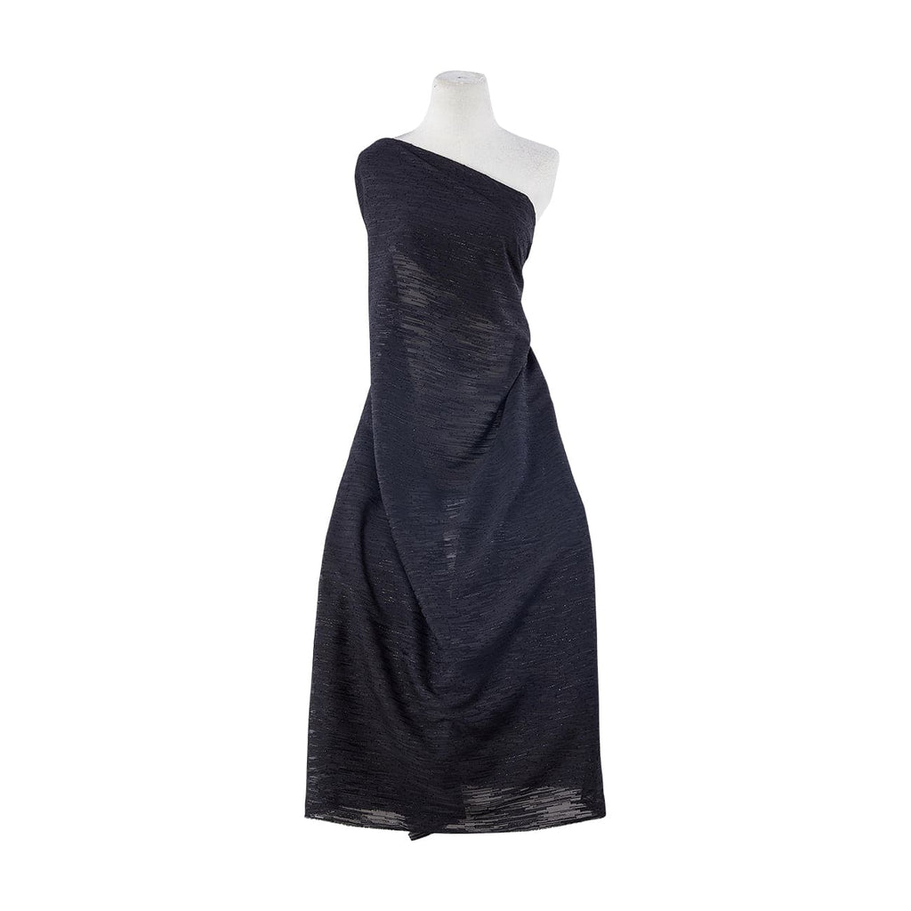 BLACK | 24696 - BETTY CLIPPED JACQUARD LUREX - Zelouf Fabrics