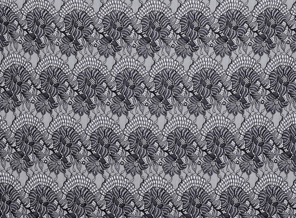BLACK | 24700 - ELLIE CORDED LACE - Zelouf Fabrics