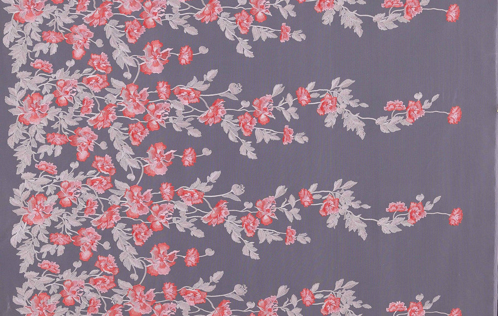 WINERY EMBROIDERY  | 24705 STRAWBERRY BLIS - Zelouf Fabrics