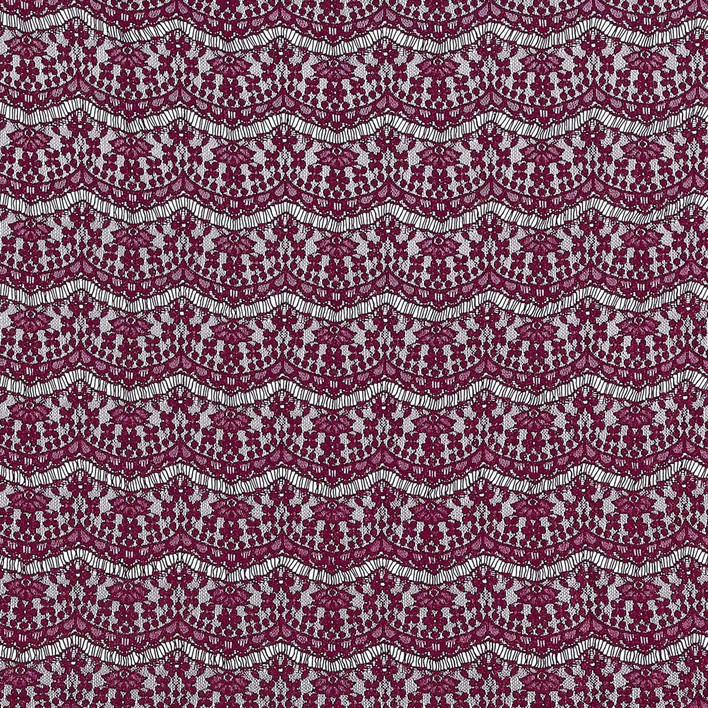 JH BURGUNDY | 24731-GLITTER - BETTY BIADERE LACE GLITTER - Zelouf Fabrics
