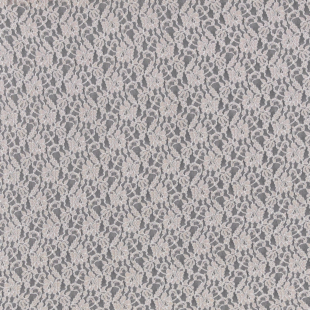 CHARMING TWO TONE FLORAL STRETCH GLITTER LACE  | 24732-GLITTER SAND/ECRU - Zelouf Fabrics
