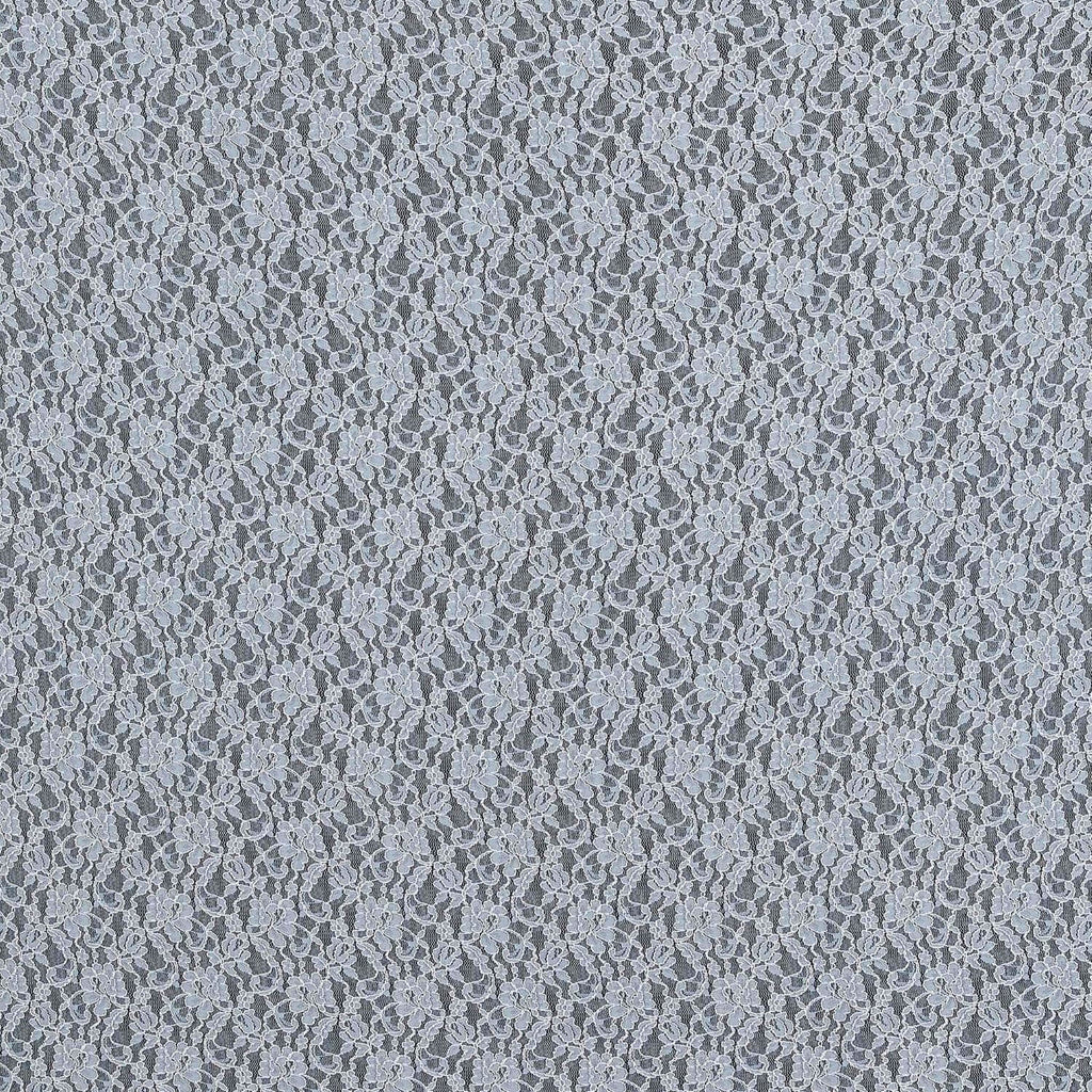 SAGE/ECRU | 24732 - CHARMING TWO TONE FLORAL STRETCH LACE - Zelouf Fabrics