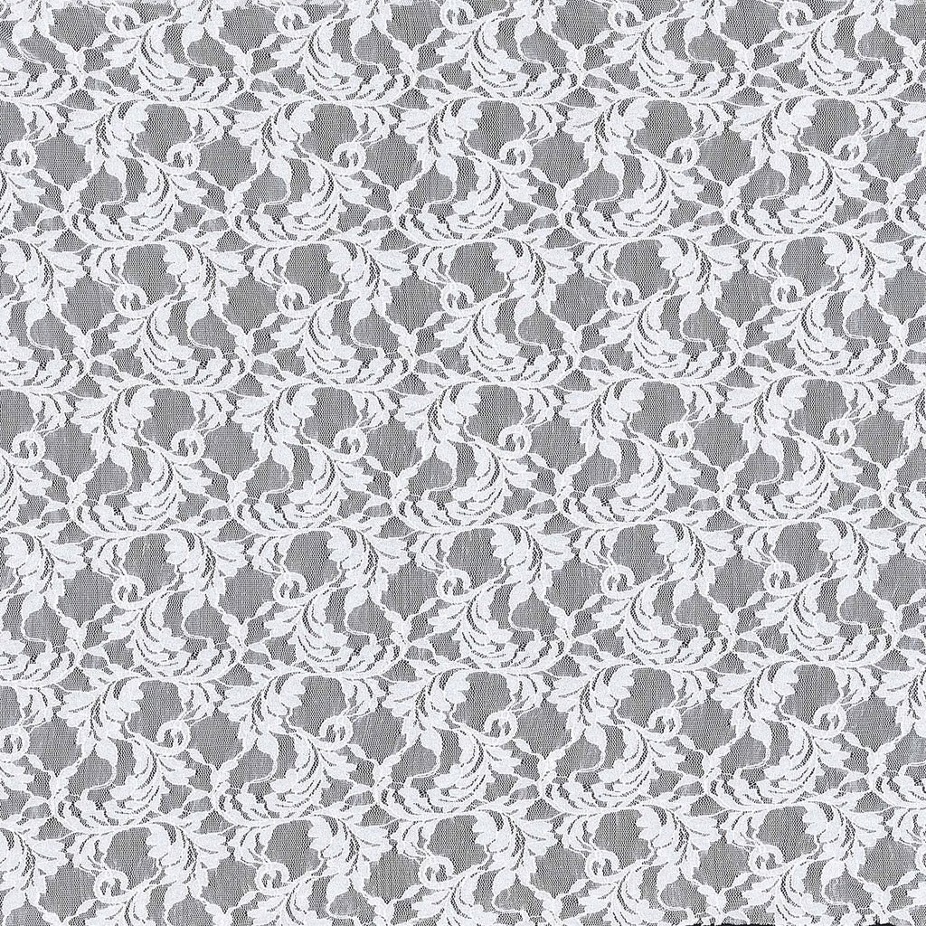 IVORY BLISS | 24734-GLITTER - EMMY BOTANICAL STRETCH GLITTER LACE - Zelouf Fabrics
