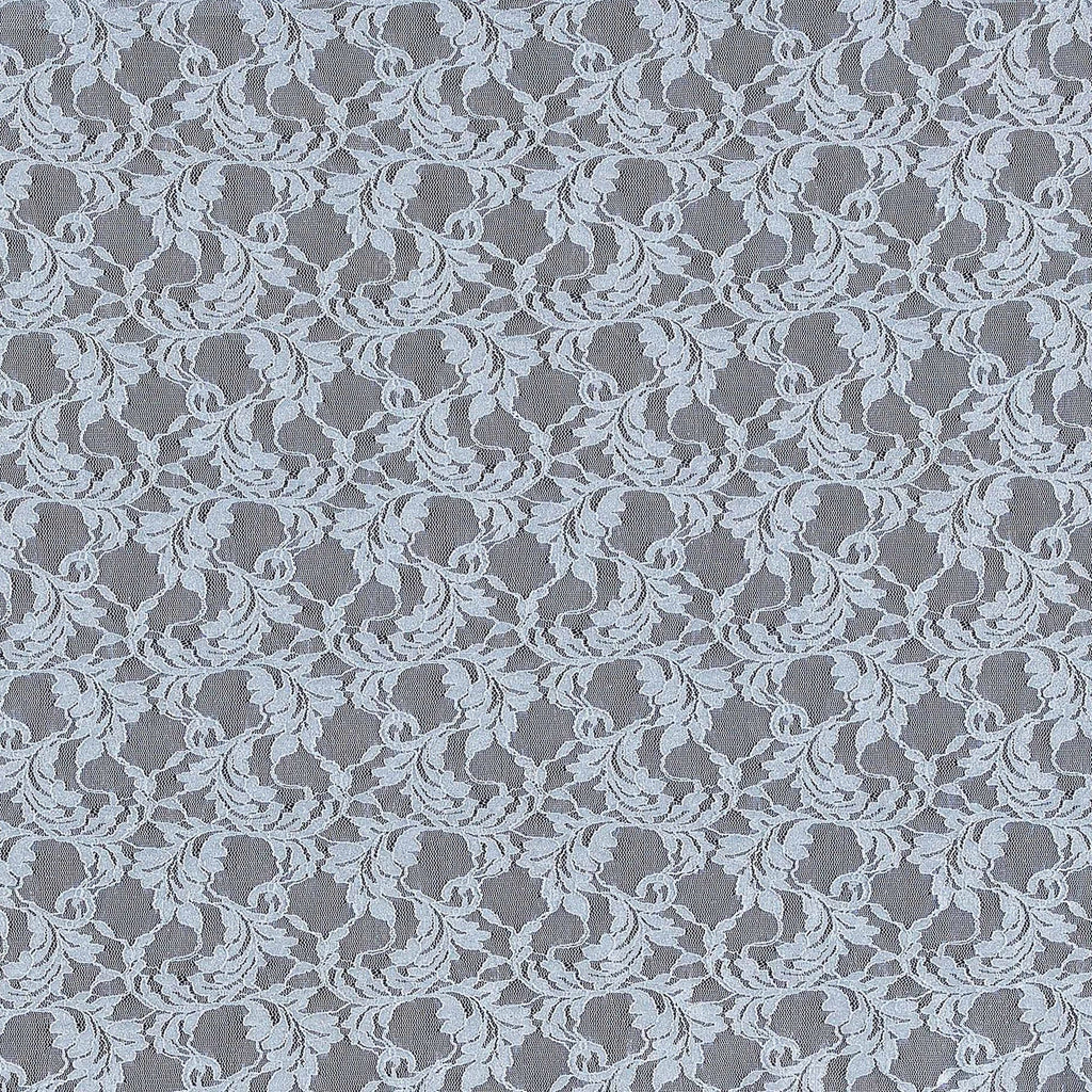 EMMY BOTANICAL STRETCH GLITTER LACE  | 24734-GLITTER SAGE MIST - Zelouf Fabrics