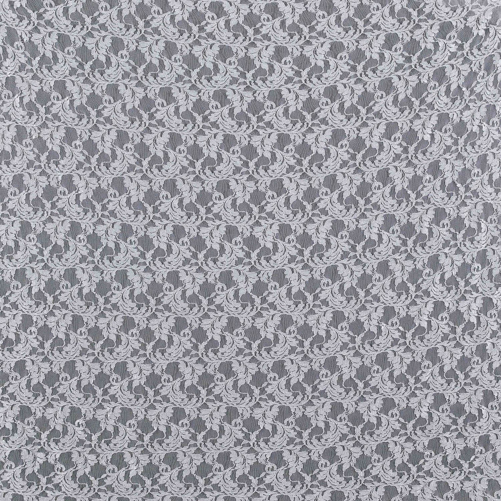 EMMY BOTANICAL STRETCH LACE  | 24734 DOVE MIST - Zelouf Fabrics