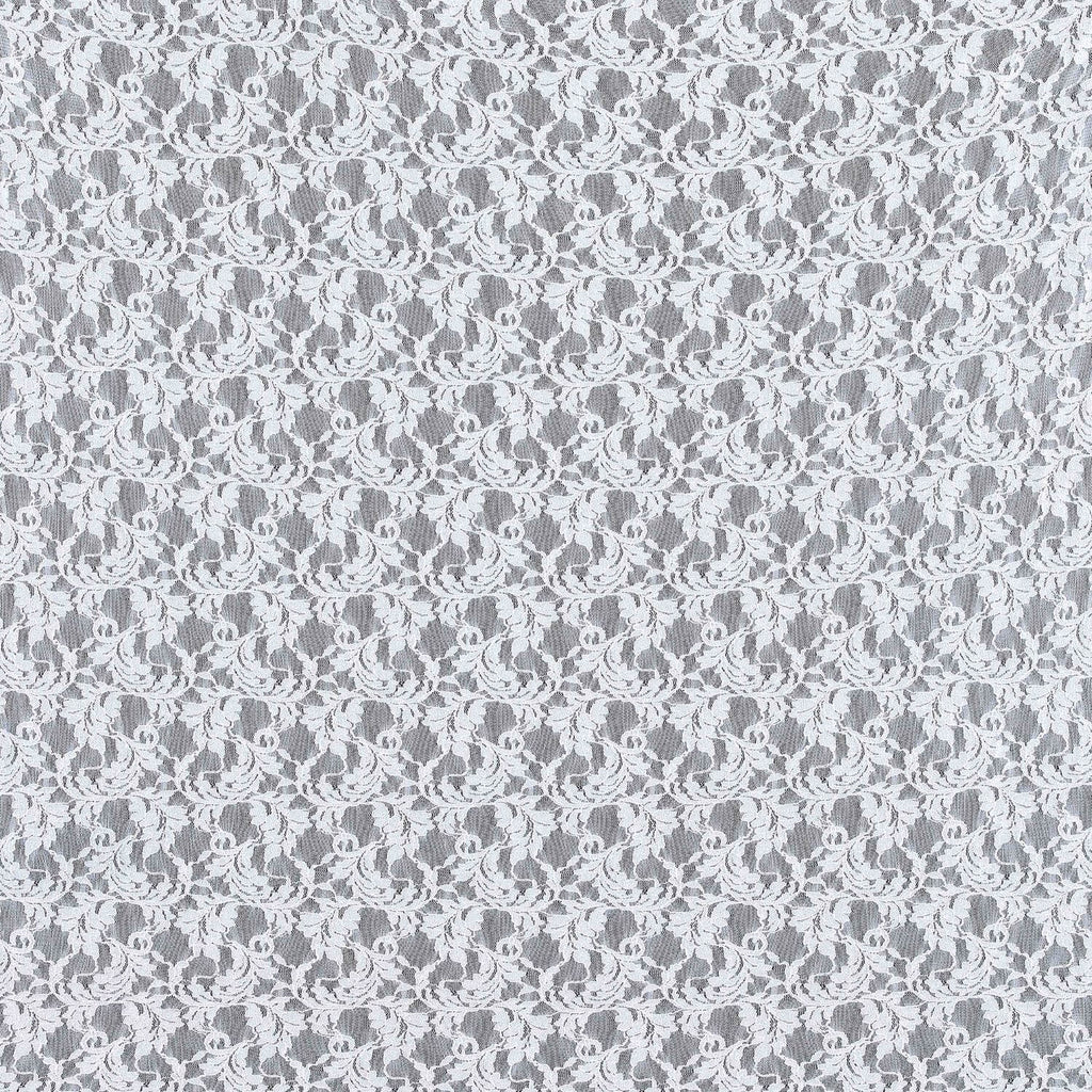 EMMY BOTANICAL STRETCH LACE  | 24734 IVORY BLISS - Zelouf Fabrics