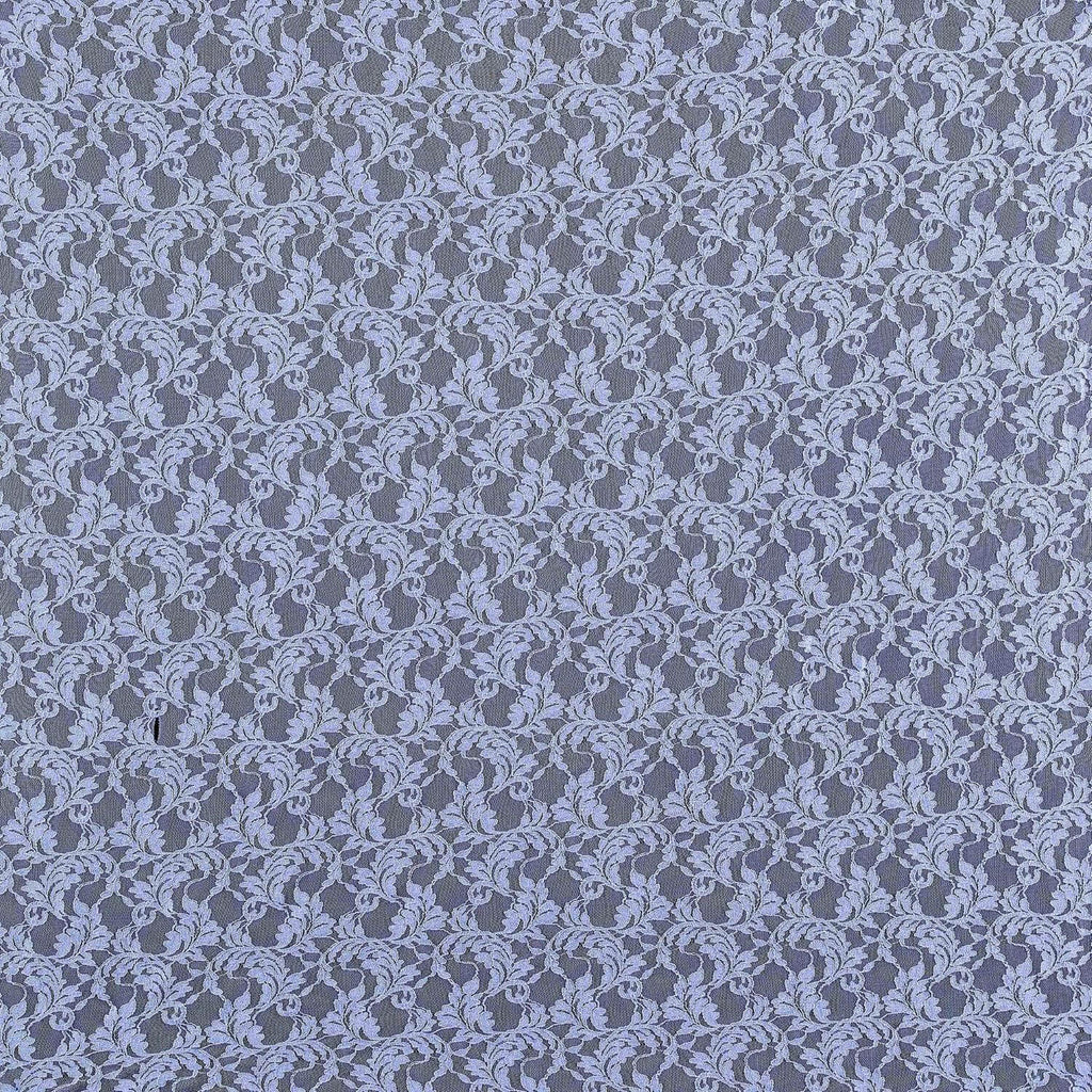 EMMY BOTANICAL STRETCH LACE  | 24734 SKY MIST - Zelouf Fabrics