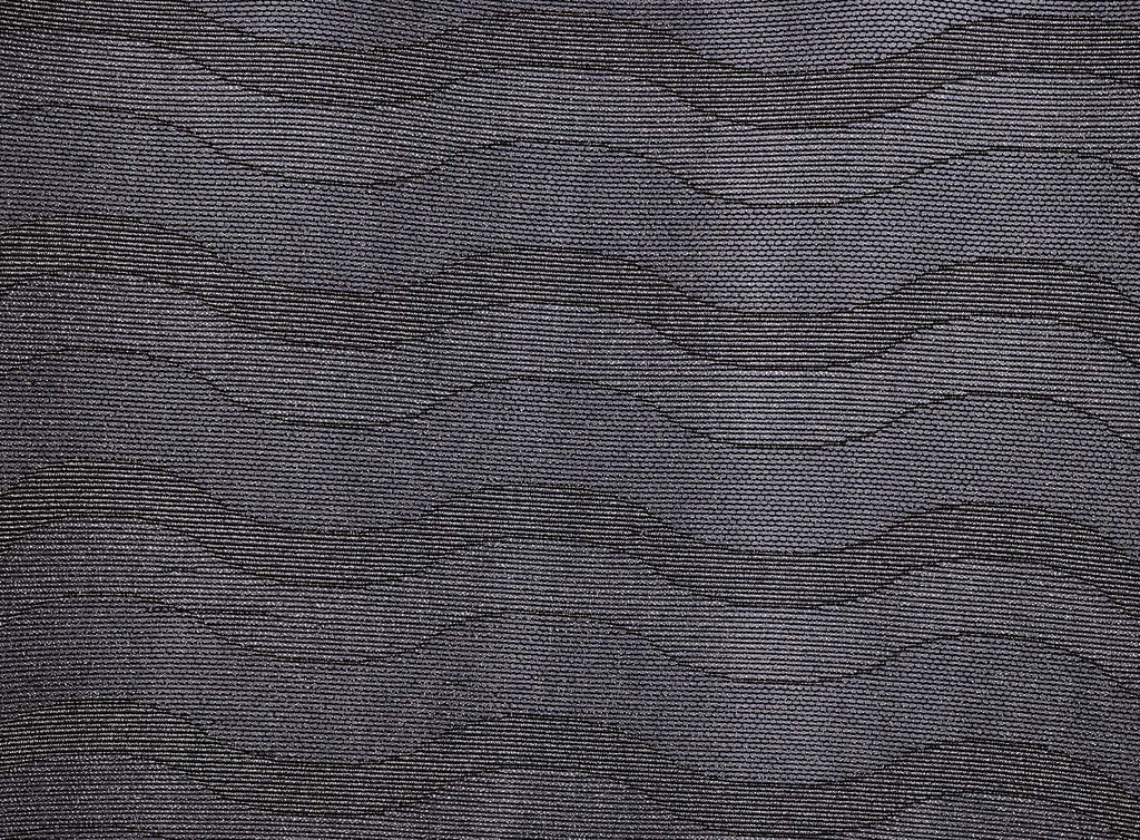 BLACK/SILVER | 24737 - GIN METALLIC KNIT - Zelouf Fabrics