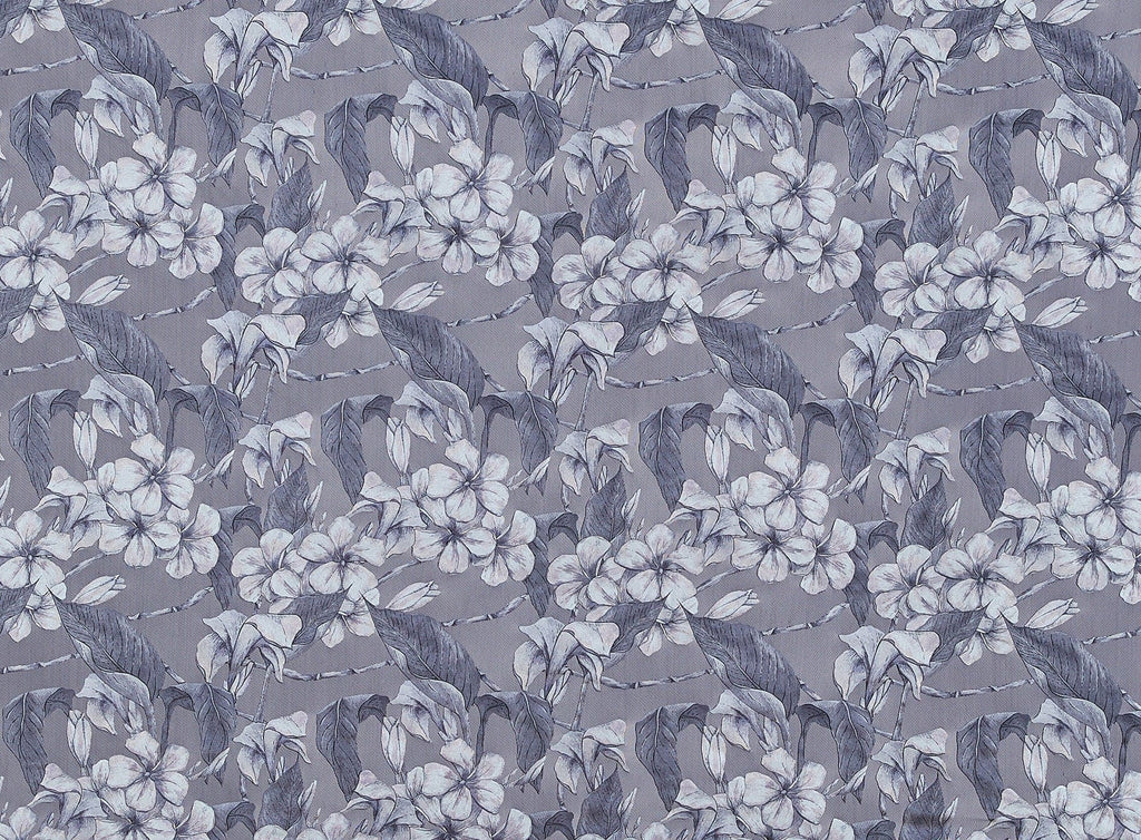 MAJESTIC NAVY | 24739-MESH - TROPICAL NIGHT FOIL PRINT MESH - Zelouf Fabrics