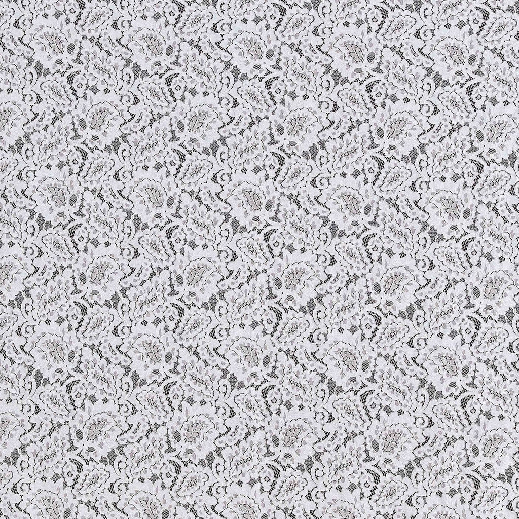 SASHAY CORDED LACE [1.75 YD PANEL]  | 24744 ECRU MIST - Zelouf Fabrics