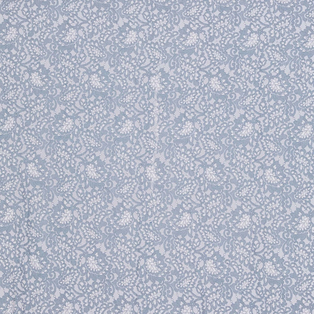 STEEL MIST | 24744 - SASHAY CORDED LACE [1.75 YD PANEL] - Zelouf Fabric