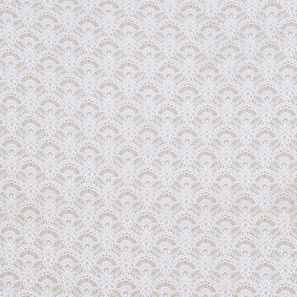 SINTRA TWO TONE STRETCH GLITTER LACE  | 24748-GLITTER SAND/IVORY - Zelouf Fabrics
