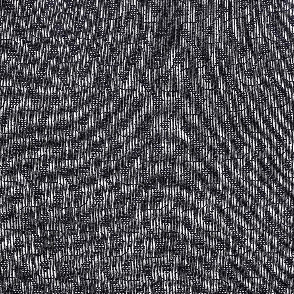 BLACK | 24761 - SPRUCE METALLIC PUFF GLITTER KNIT - Zelouf Fabric
