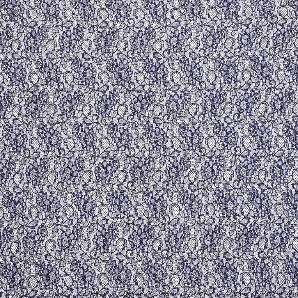 BEAU CORDED GLITTER LACE  | 24768-GLITTER NAVY BLISS - Zelouf Fabrics
