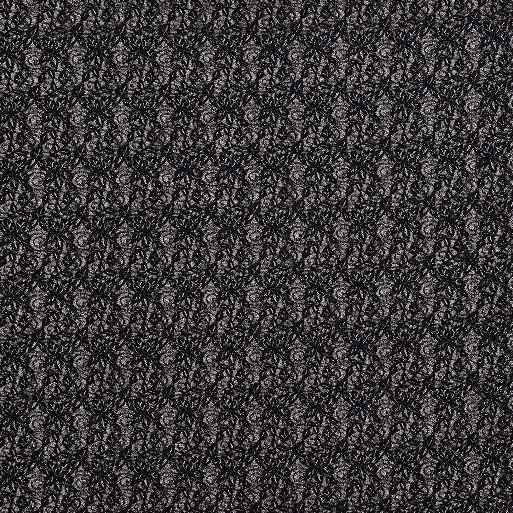 CYPRESS BONDED GLITTER LACE  | 24769-BONDED BLACK/GOLD - Zelouf Fabrics