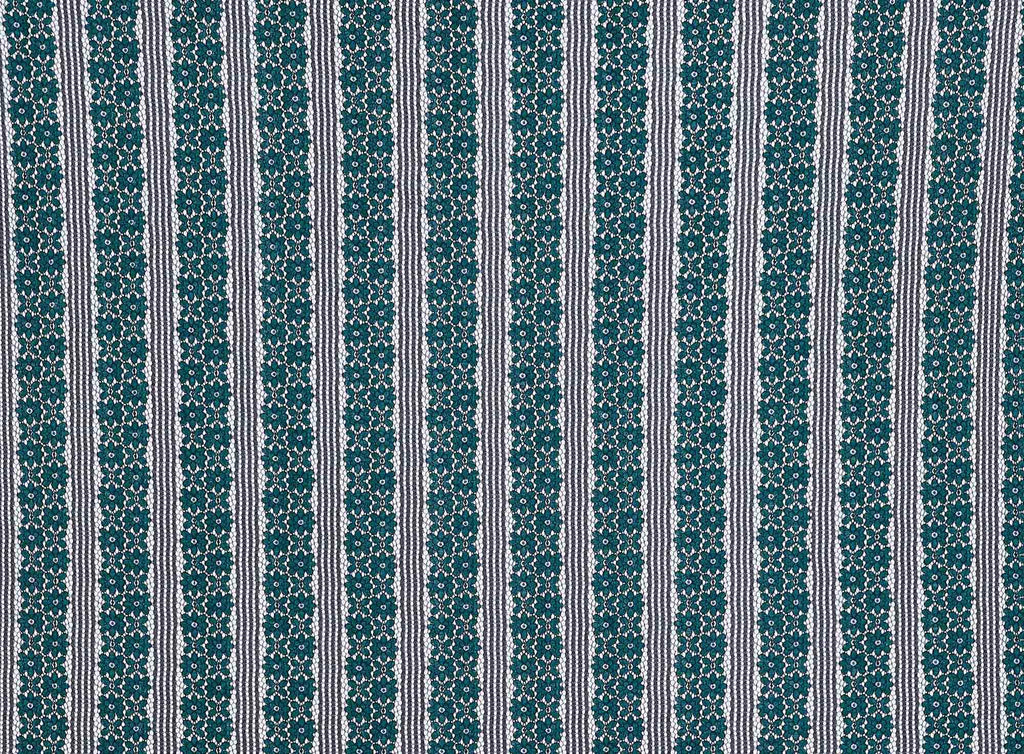 BELTED FLORAL BONDED LACE  | 24770-BONDED HUNTER/BLACK - Zelouf Fabrics
