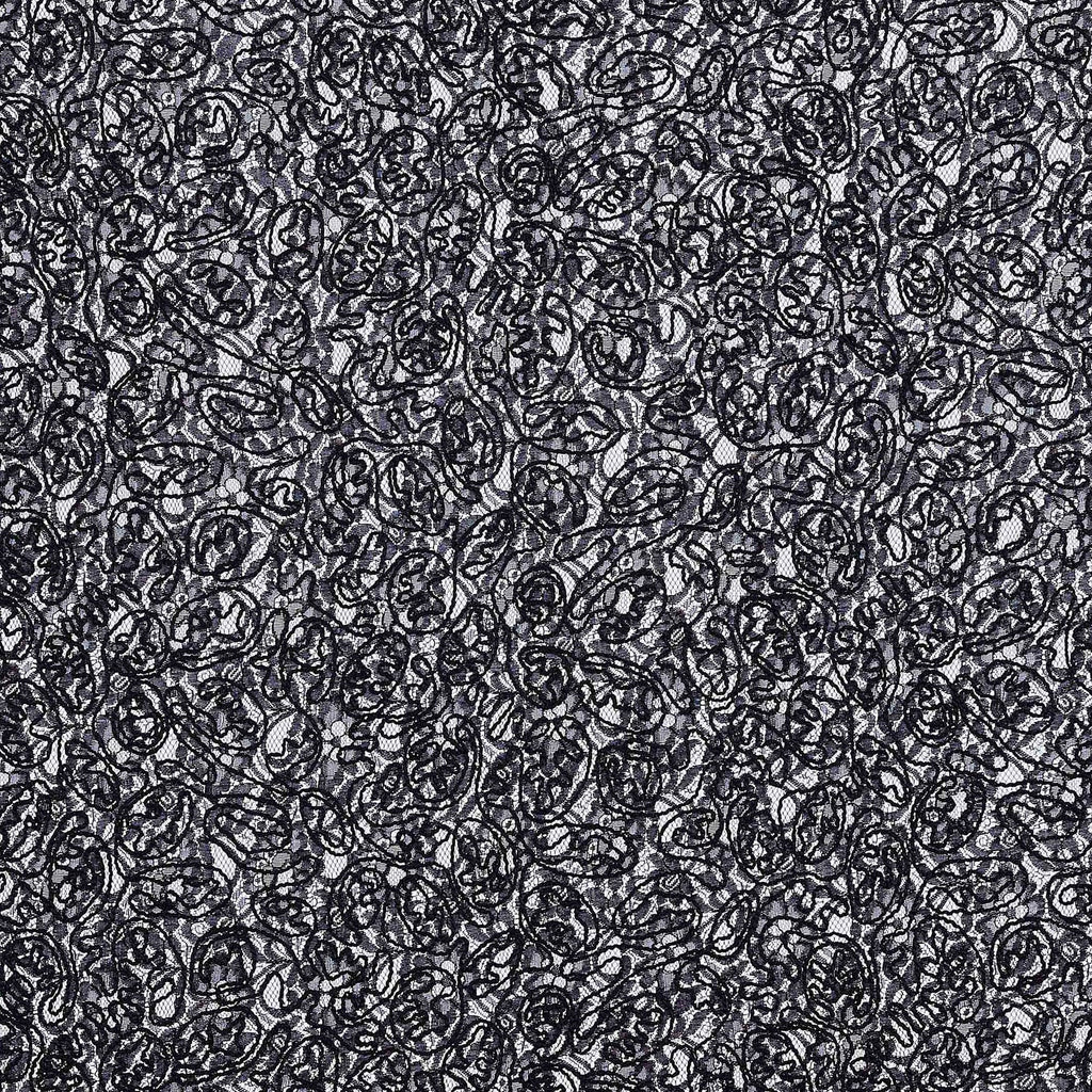 BLACK | 24771-SOUTACHE - CLASSIC SAINT LACE SOUTACHE - Zelouf Fabrics