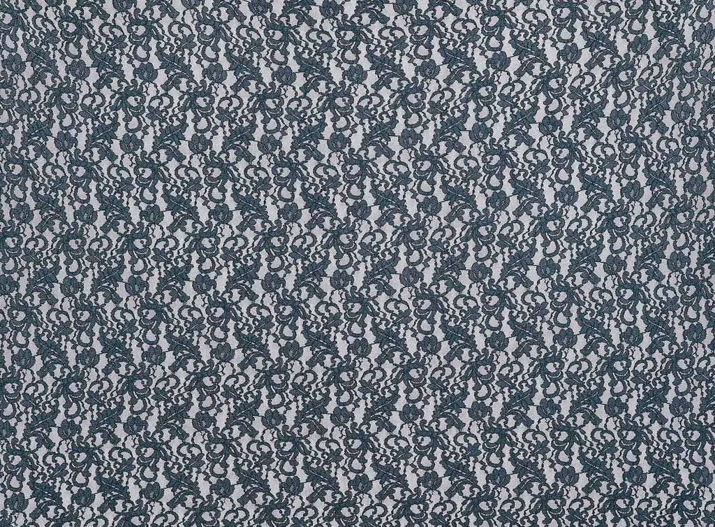 BLACK/HUNTER | 24776 - NEST TWO TONE STRETCH LACE - Zelouf Fabrics