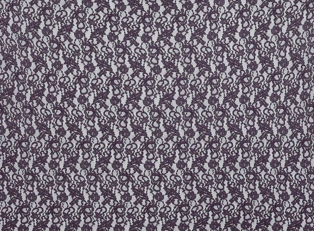 BLACK/PLUM | 24776 - NEST TWO TONE STRETCH LACE - Zelouf Fabrics