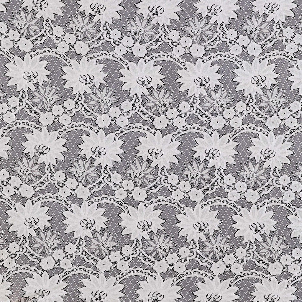 ECRU MIST | 24780 - MATILDA FLORAL MEDALLION LACE - Zelouf Fabrics