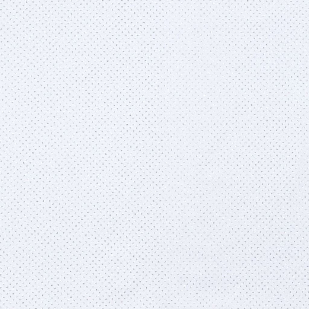 IVORY/SILVER | 24786 - BRITNEY POLKADOT GLITTER SCUBA - Zelouf Fabrics
