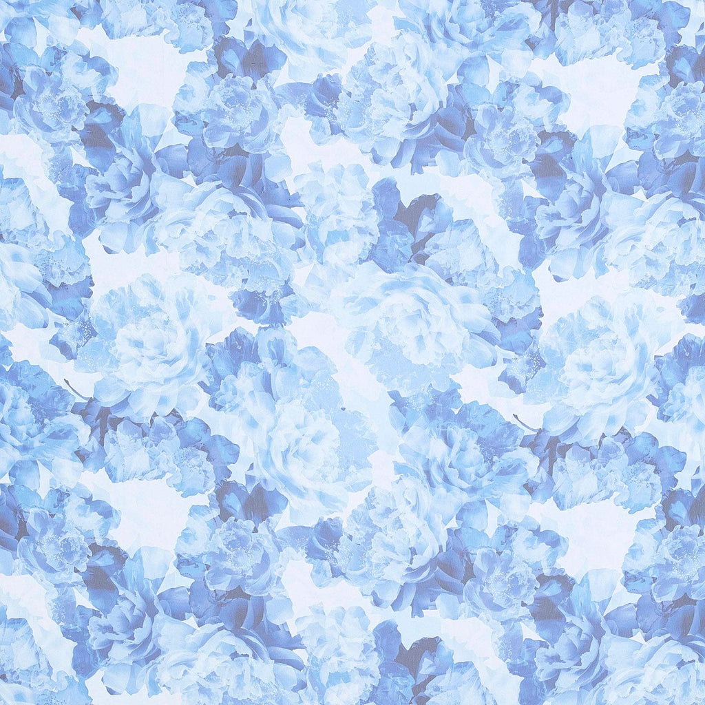 NAVY BLISS | 24792-3333DP - FULL BLOOM FLORAL PRINT CHIFFON - Zelouf Fabric